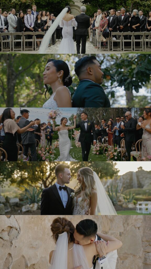 Bay Area wedding videographer capturing candid moments at a Northern California wedding
